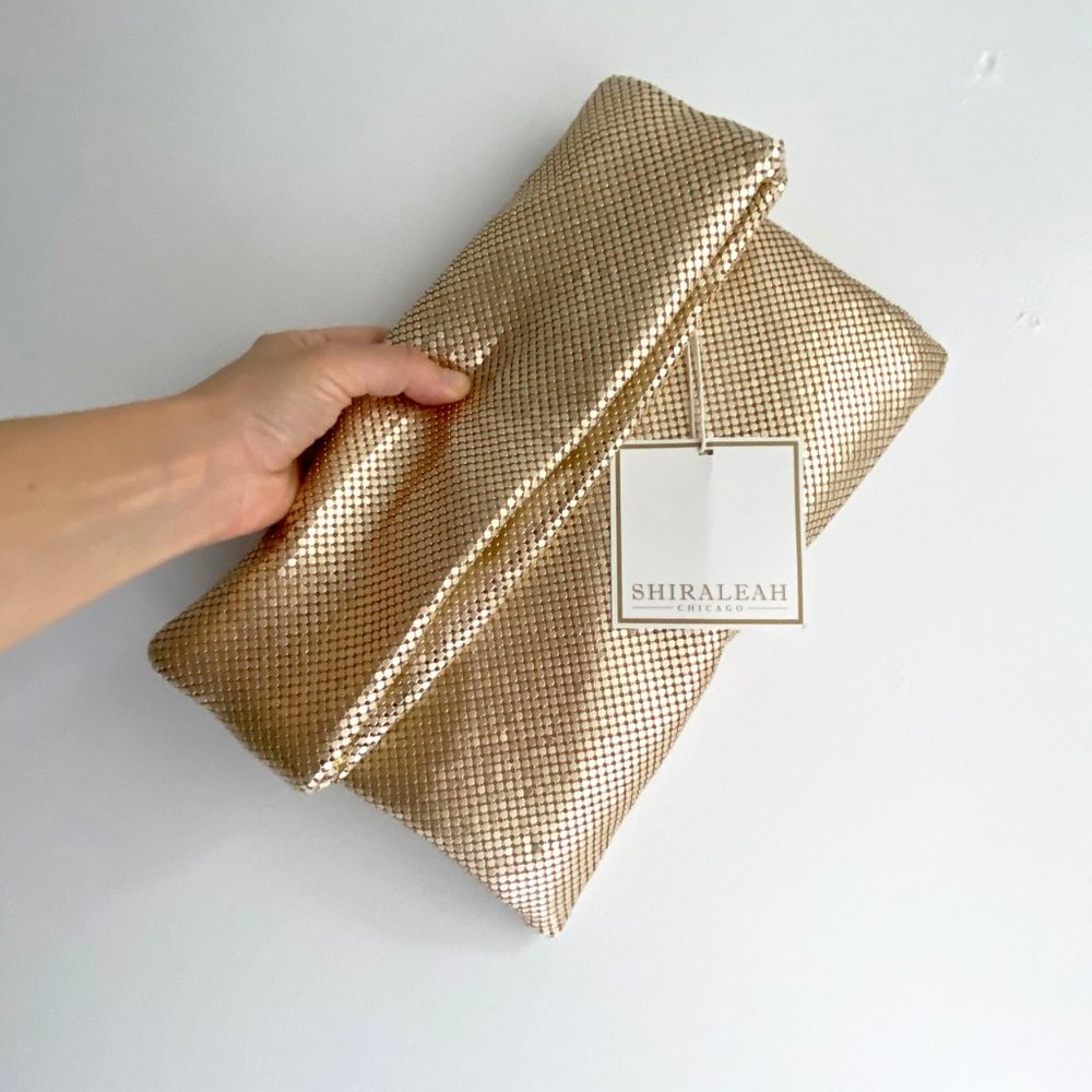 Gold Metal Shiraleah Clutch